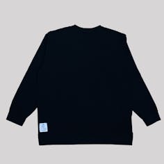 MARSHMALLOW FABRIC LONG SLEEVE Tシャツ「HEEL」（ブラック）サイズ F（Sサイズ相当）